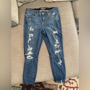 Distressed Bombshell skinny.